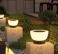 Solar Pillar Light - Durable, Efficient Garden Lighting
