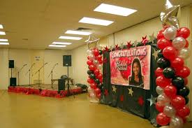 Balloon Columns Graduation Balloon Decorations Red Silver Black Balloon Decorations Graduation Balloons Graduation Decorations