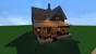 Winter Minecraft Log Cabin