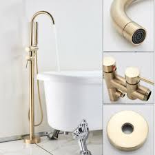There are many how to repair single handle tub faucets. Free Standing Bathtub Faucet Floor Mounted 2 Handles Hand Shower Tub Mixer Tap Ebay