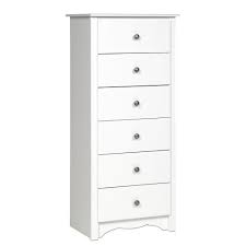 Table of the best tall narrow dressers reviews. Prepac Monterey 6 Drawer White Chest Wdc 2354 K The Home Depot Prepac White Chests Tall Narrow Dresser