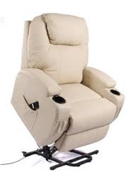 Bonded Leather Recliner Electric Lift Rise Up Senior Elderly Disabled Medical Chair Sofa Lounge Remote Control New Cream Leather Recliner Lounge Sofa Recliner