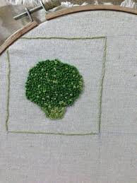 Broccoli Embroidery Brokkoli