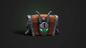 High Quality 3d Model Of Low Poly Magic Chest With Hand Painted Texture 3d Asset Cartoon Chest Fantasy Game Handpainte Hand Painted Metal Chest Chest