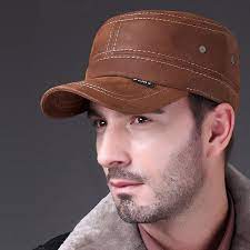 Genuine Leather Baseball Cap Fashion Box Hat Cap New Men Brand Army Nubuck Leather Cap Hat Hats For Men Leather Baseball Cap Baseball Caps Fashion