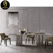 Our options include but are not limited to brown maple, cherry, hickory, red oak, and quartersawn white oak. Customized Luxury Dining Room Furniture Stainless Steel Base Natural Marble Top 8 Seaters Dining Table Professional Hotel Restaurant Night Club Furniture Manufacturer