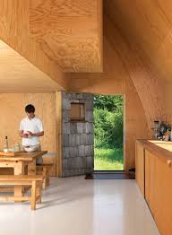 Jean Baptiste Barache Plywood Interior Of His Hut In Normandy Plywood Interior House Design Modern House