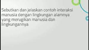 Contoh Interaksi Manusia Dengan Lingkungan Nasi