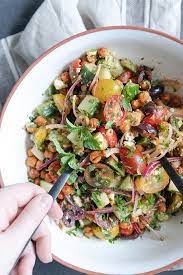 Moroccan Chickpea Salad Recipe Easy Salads Moroccan Chickpea Salad Healthy Recipes