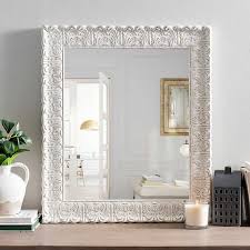 5.0 out of 5 stars based on 4 product ratings(4). White Distressed Ornate Framed Mirror Kirklands