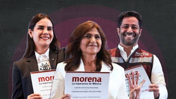 🗳️🔥 ¡Morena destapa sus primeras 'corcholatas' para 2027! Ellos van por Aguascalientes, Campeche y Colima