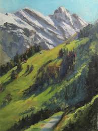 Austria and liechtenstein to the east, france to the west, italy to the south and germany to the north. Swiss Landscape Paintings Fine Art America