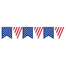 ribbon triangle usa flag bunting transparent png svg vector file ribbon triangle usa flag bunting