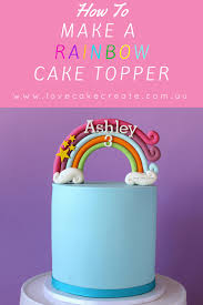 It's time to celebrate the bride's upcoming wedding with a bridal shower that is catered to her personal style. How To Make A Rainbow Cake Topper Love Cake Create