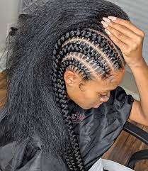 Pin By Glure On Black Hairrrr Feed In Braids Hairstyles Braided Hairstyles Natural Hair Styles