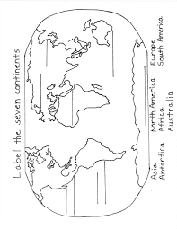 Montessori world map and continents in 2020 world map coloring page flag coloring pages world map continents. Earth Continents Coloring Page Novocom Top