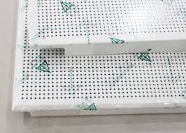 In stock & quick shipping! Aluminum Perforated Metal Ceiling 2x4 Ceiling Tiles Sheets With Straight Beveled Edge