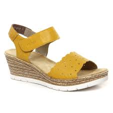 Check spelling or type a new query. Rieker 619f0 68 Yellow Sandale Compensees Jaune Printemps Ete 2021 Chez Trois Par 3