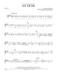 Easy violin songs for kids. Larry Moore All Of Me Violin 2 Sheet Music Pdf Notes Chords Love Score String Quartet Download Printable Sku 368763