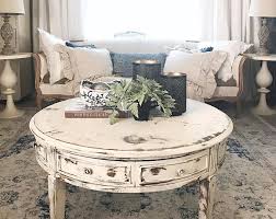 Select a wooden coffee table to refinish. Shabby Chic Coffee Table Simplythinkshabby