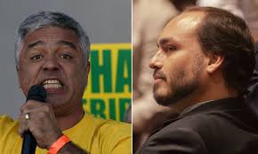 Senadores flávio bolsonaro e major olimpio (foto: Carlos Bolsonaro Chama Major Olimpio De Bobo Da Corte E Senador Rebate Moleque Jornal O Globo