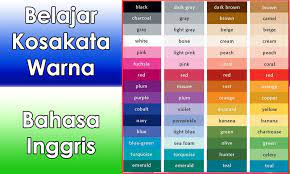 Nyatanya masih ada banyak lagi kosakata lain yang berhubungan dengan mainan dalam bahasa inggris, akan tetapi biasanya kosakat tersebut masih mirip dengan sejumlah kosakata yang ada di atas. Kosakata Warna Dalam Bahasa Inggris Dan Artinya Lengkap Baris Puisi