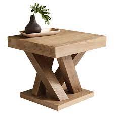 Madero End Table In Driftwood Wood End Tables Modern Wooden Furniture Small Room Furniture Design