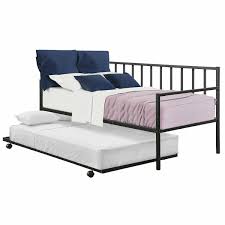 Internal measurements of the trundle are approx 11 high x 73 3/4 wide x 41 1/4 inches deep. Gymax Twin Trundle Daybed W 4 Casters Mattress Platform Bed Sofa Walmart Com Walmart Com