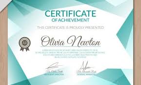 Horizontal diploma and certificate template. Certificate Design Template Psd Free Download