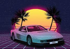 Retrowave Vaporwave Outrun Aesthetic 80s Retro 80scars Retro Cars Retro Waves Retro Travel Poster