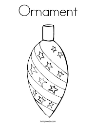 Just click the image below to view the pdf of this coloring page and print it for free. Ornament Coloring Page Twisty Noodle