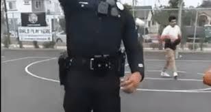 See a recent post on tumblr from @elishamanning about stefan lainer. Lapd Officer S Basketball Trick Shot Delights Neighborhood Kids