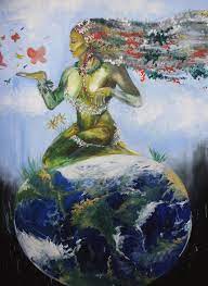 May or may not have a … Mother Nature Painting By Britnie Walston