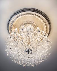 Before of dining room ceiling. Decorative Finishing Linly Designs