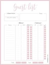 Planning a dinner party at home can be slightly daunting. How To Plan The Guest List For Your Party Pretty Guest List Planner