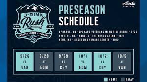 Our lair will be a hostile venue for opposing teams and will deliver the best home ice advantage in the league. Seattle Kraken Announce Preseason Schedule King5 Com
