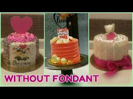 Cake fondant is a versatile mixture that can be colored, flavored, rolled, imprinted, and cut test kitchen tip: 2 Modern Beautiful Christmas Cake Ideas Without Fondant Christmas Cake Decorating Ideas Youtube