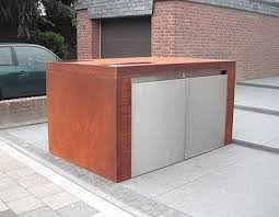 Edelstahl Produkte Design Manufaktur Wohnen Haus Garten Mulltonnenverkleidung Mulltonnenboxen Fur Ba Mulltonnenbox Mulltonnenverkleidung Mulltonnenhauschen