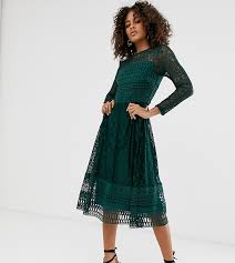15% coupon applied at checkout. Asos Tall Asos Design Tall Premium Lace Midi Skater Dress Shopstyle