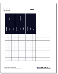 Printable Place Value Charts There Are Place Value Chart