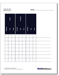 printable place value charts there are place value chart