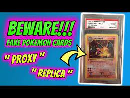 Beware The Proxy Pokemon Charizard Card Fake Pokemon Cards On Ebay Youtube