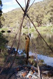 It's easy enough for everyday, but also wows at dinner parties. A Fish Cooking Over A Campfire Next To A River Stock Photo Dissolve