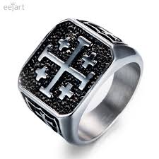 Among them were the knights templar, whom some scholars contend took the burial shroud of jesus from the city. Jerusalem Cross Ring Stainless Steel Crusaders Religious Jesus Christ Medieval Knight Templar Military Middle Age Buy At The Price Of 1 99 In Aliexpress Com Imall Com