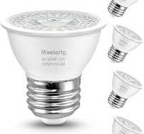 PAR16 LED Short Neck Recessed Spotlight Bulb, 6W(60W Equivalent) Curio  Cabinet Light Bulb, Flicker-Free, 600 Lumens, Daylight 5000K, E26 Medium  Base, ...