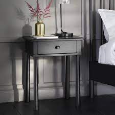3.7 out of 5 stars with 3 ratings. Wycombe 1 Drawer Bedside Black Black Wood Bedside Table Black Bedside Table Black Side Table
