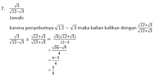 Check spelling or type a new query. Contoh Soal Dan Pembahasan Tentang Merasionalkan Bentuk Akar Ajar Hitung