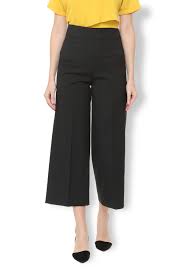 Van Heusen Woman Trousers Leggings Van Heusen Black Culottes For Women At Vanheusenindia Com