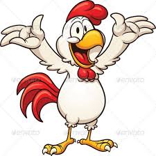Happy Cartoon Chicken Cartoon Chicken Happy Cartoon Chicken Vector