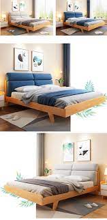 modern wood double bed couple bed yatak odalari yatak ahsap isciligi